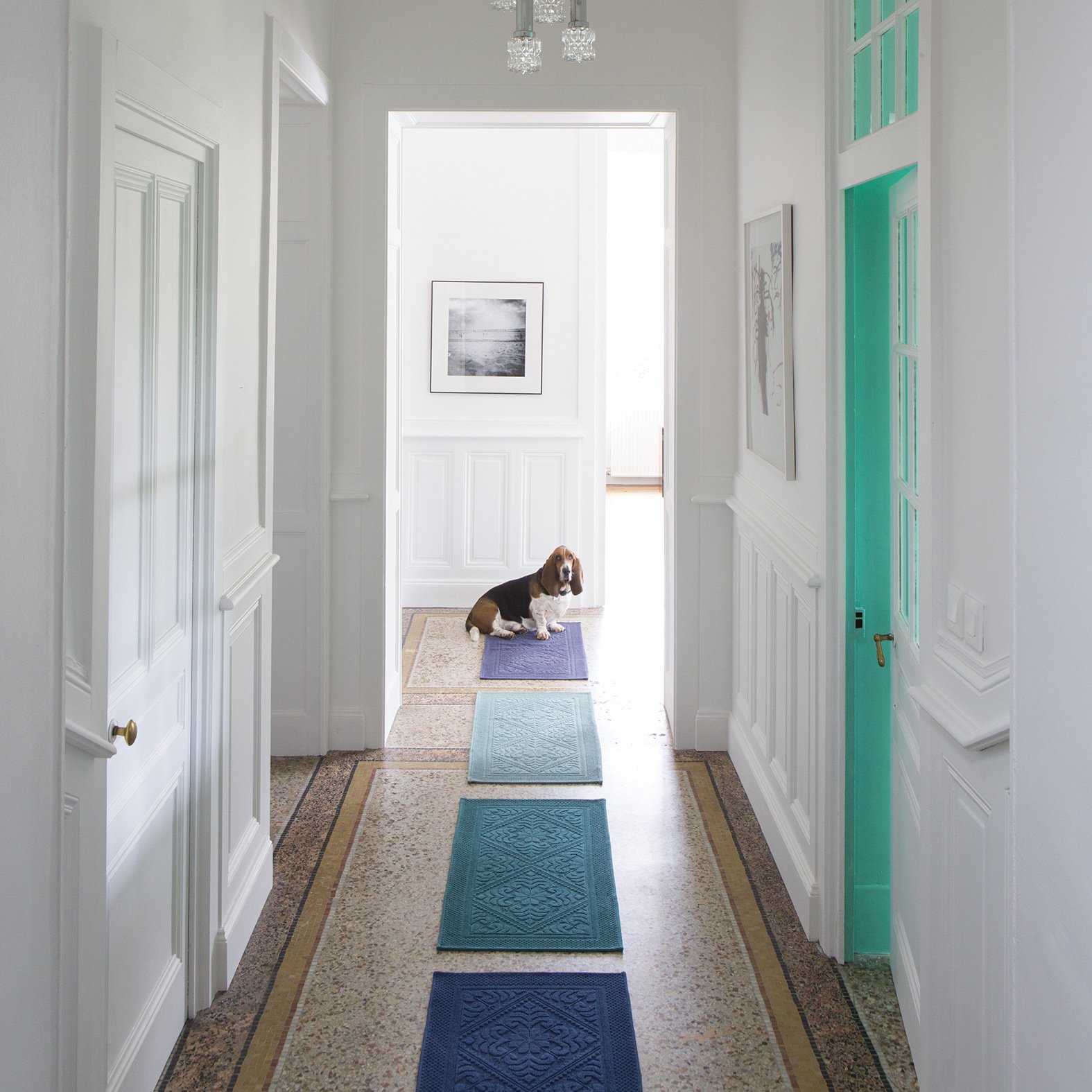 Enzo Bath Mat Peacock 54 X 64