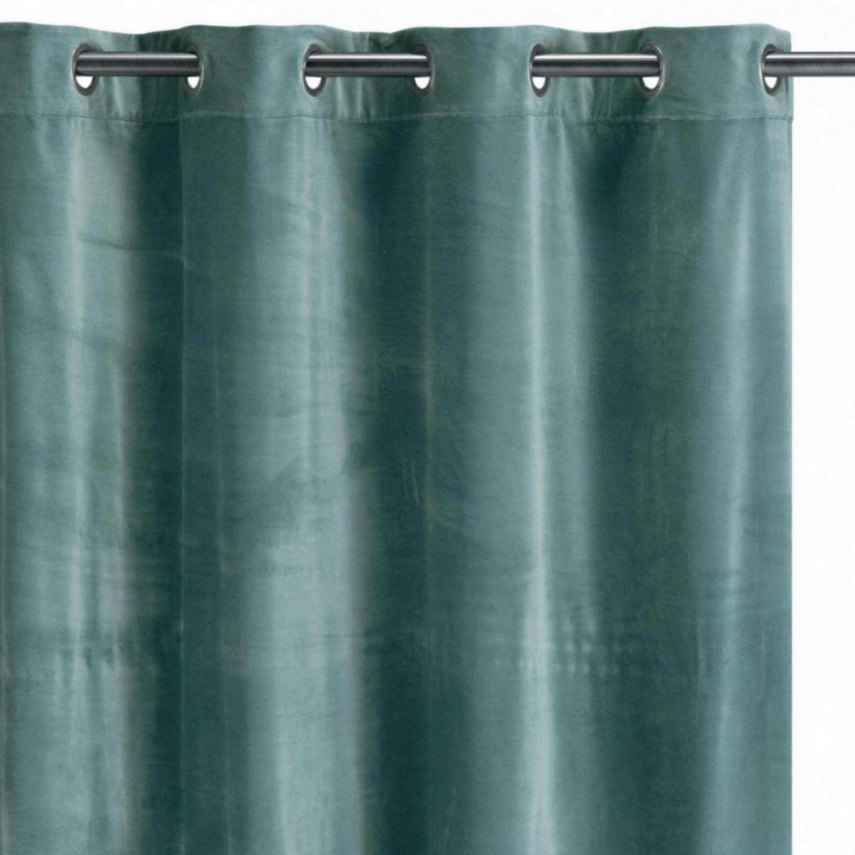 Elise Plain Curtain Vert de gris 140 X 280