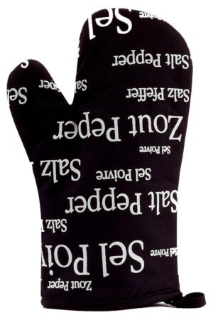 Sel & Poivre Oven Mitt Noir 18 X 28
