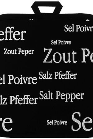 Sel & Poivre Pot Holder Noir 20 X 20