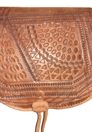 Bolso Redondo doble bolsillo mediano calado