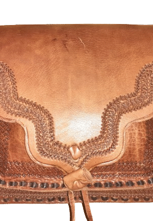 Bolso cuadrado de cuero vacuno L