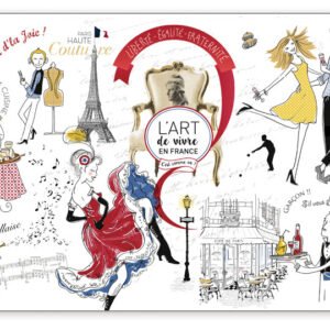 Art de vivre placemat set Assortis 30 X 45