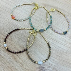 Pulsera con minerales