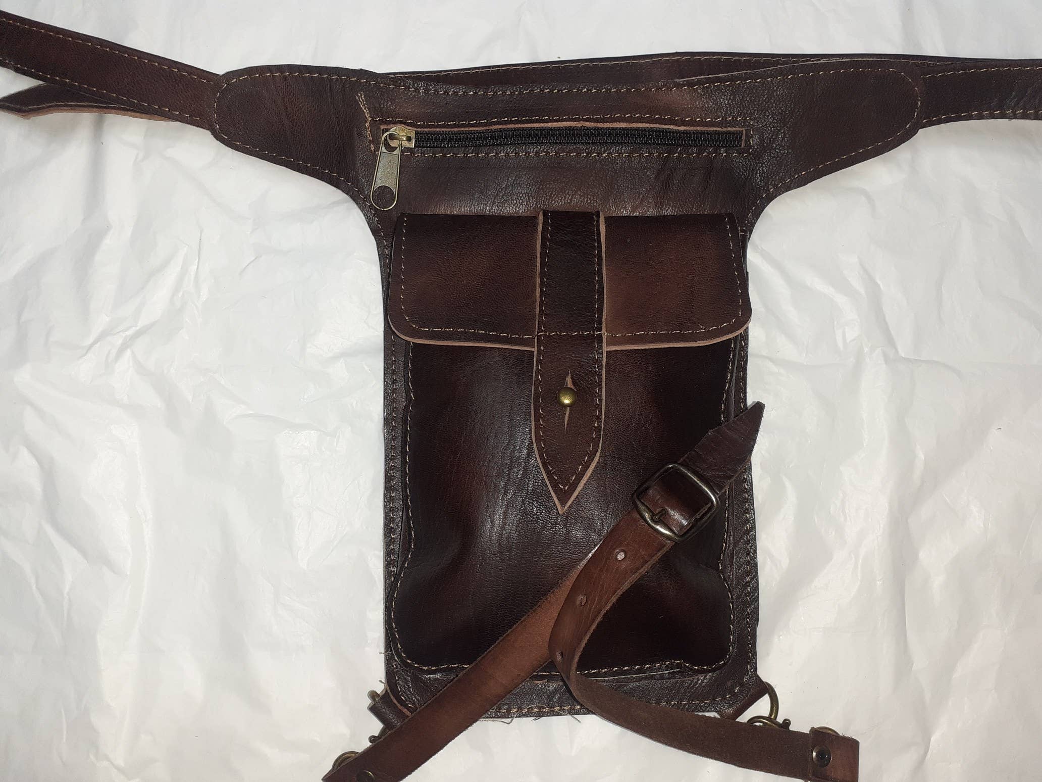 Riñonera-Pernera Marron