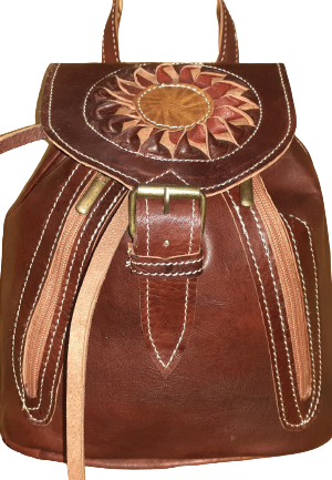 Mochila Fez doble bolsillo pequeña cremallera sol
