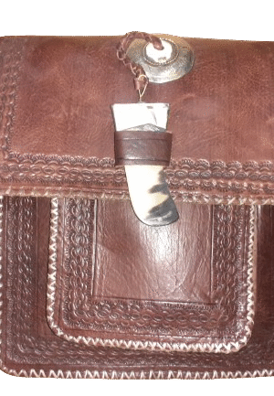 Bolso rectangular vacuno Cuerno