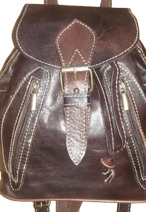 Mochila Fez doble bolsillo cremallera pequeña