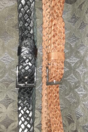 Cinturón de trenza fino