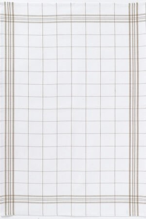Carreaux Tea Towel Taupe 50 X 70