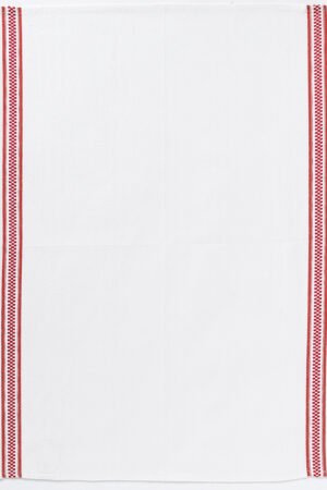 Checkerboard Stripe Tea Towel Rouge 50 X 70