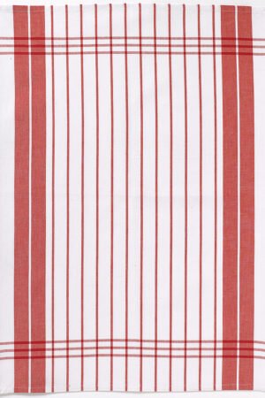 Petites Rayures Tea Towel Rouge 50 X 70
