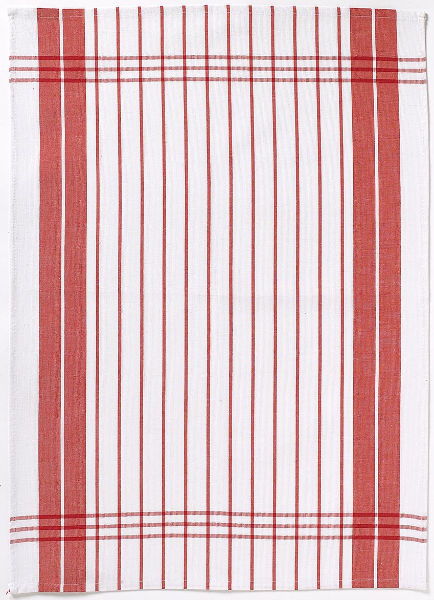 Petites Rayures Tea Towel Rouge 50 X 70