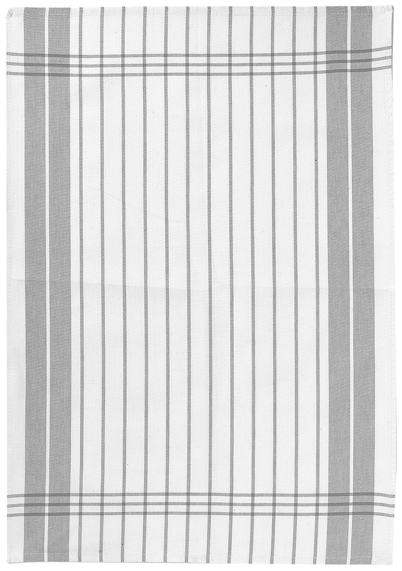 Petites Rayures Tea Towel Gris 50 X 70