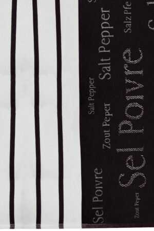 Sel & Poivre Jacquard Tea Towel Noir 50 X 70