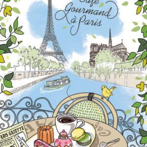 Paris Café gourmand Tea Towel Blanc 48 X 72