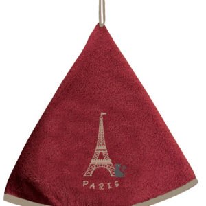 Tour Eiffel Hand Towel Rouge Diameter 60