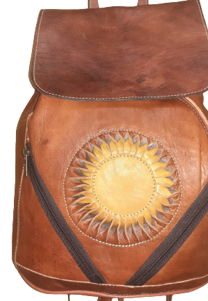 Mochila Fez doble cremallera sol L