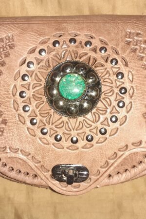 Bolso de piedra forma hoja