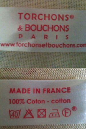 Bordeaux Prieure Tea Towel Écru 72 X 48