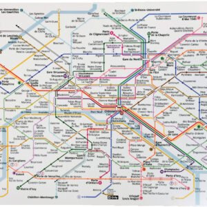 Plastic Placemat Set Paris RATP Assortis 45 X 30