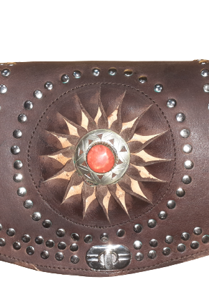 Bolso redondo sol piedra click