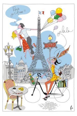 La Parisienne Tea Towel Blanc 72 X 48