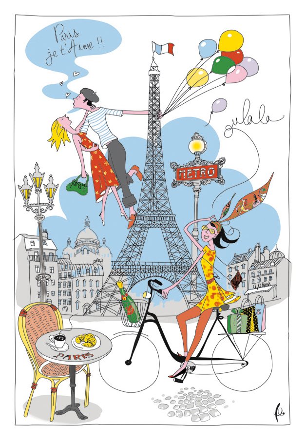 La Parisienne Tea Towel Blanc 72 X 48