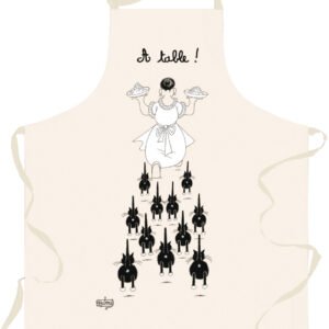 Dubout À table Kitchen Apron Écru 85 X 72