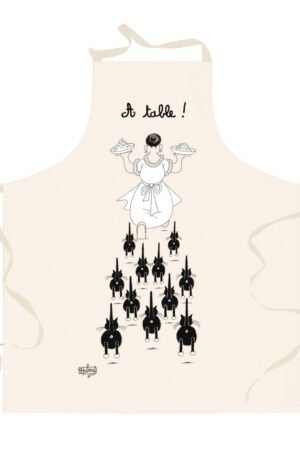 Dubout À table Kitchen Apron Écru 85 X 72