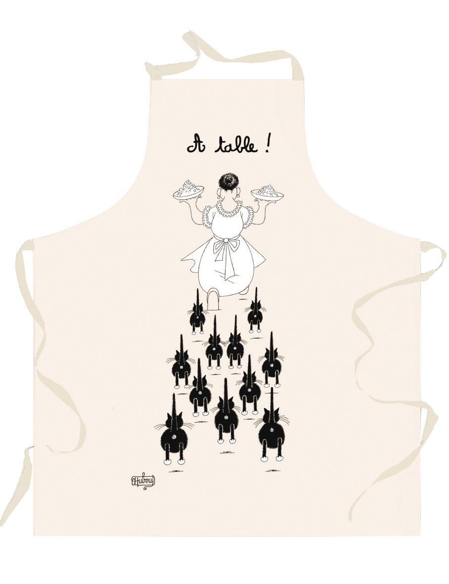 Dubout À table Kitchen Apron Écru 85 X 72