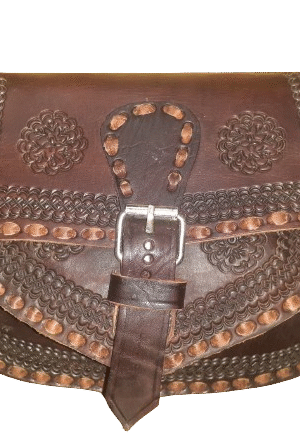 Bolso Ovalado labrado mediano