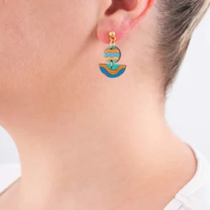 Ada & Cecek Recycled Wood Earrings