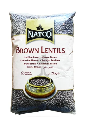 Natco Brown Lentil 6X2KG
