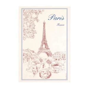 Paris Tour Eiffel Tea Towel Écru 72 X 48