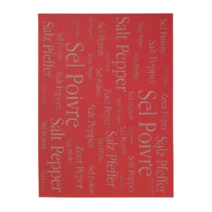 Sel & Poivre Linen-Cotton Tea Towel Rouge 50 X 70