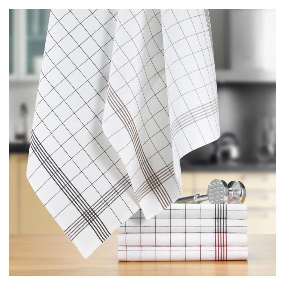 Carreaux Linen-Cotton Tea Towel 55 X 75 - Image 2