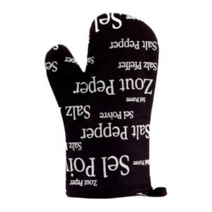 Sel & Poivre Oven Mitt Noir 18 X 28