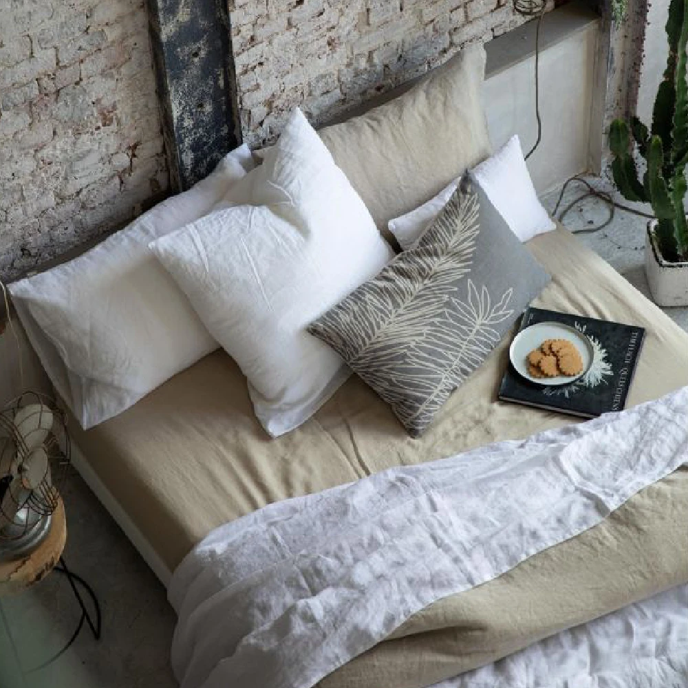 Zeff Fitted Sheet Naturel 160 X 200 X 30 - Image 2