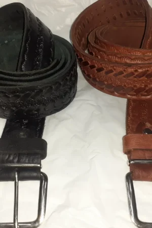 Cinturon hombre doble trenza