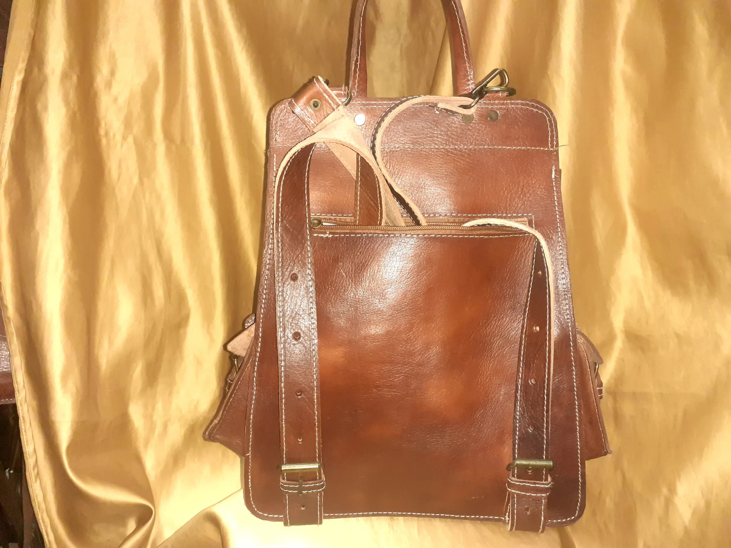 Bolso Triangular Vacuno Grande - Image 2