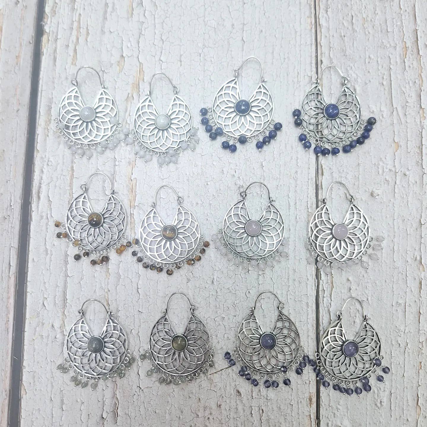 Pendientes de plata alemana