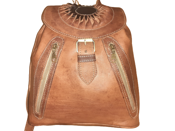 Mochila Fez doble bolsillo mediano Sol