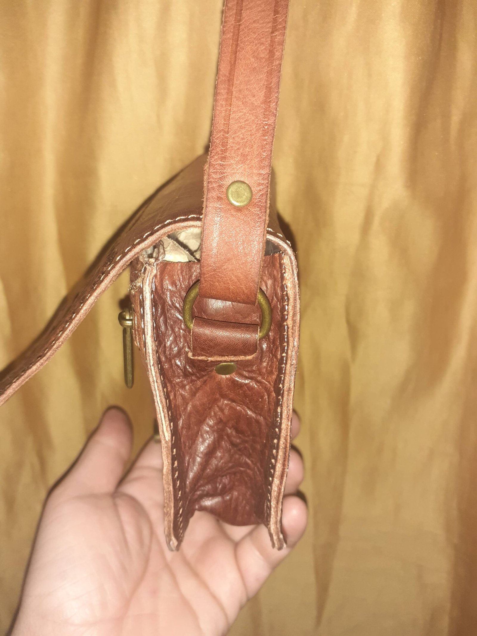 Bolso redondo calado/labrado mini - Image 9