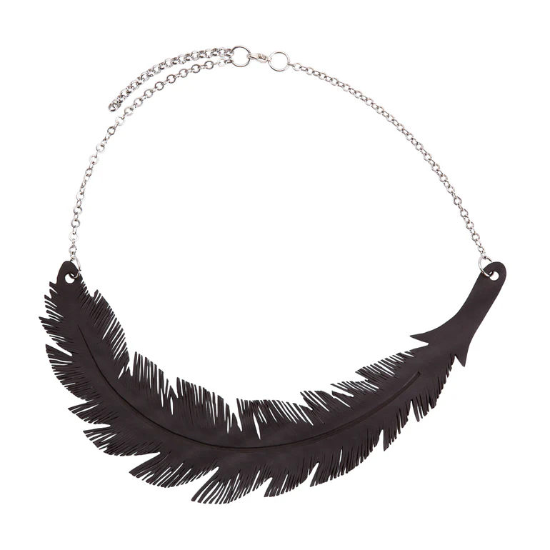 Angel Inner Tube Feather Necklace
