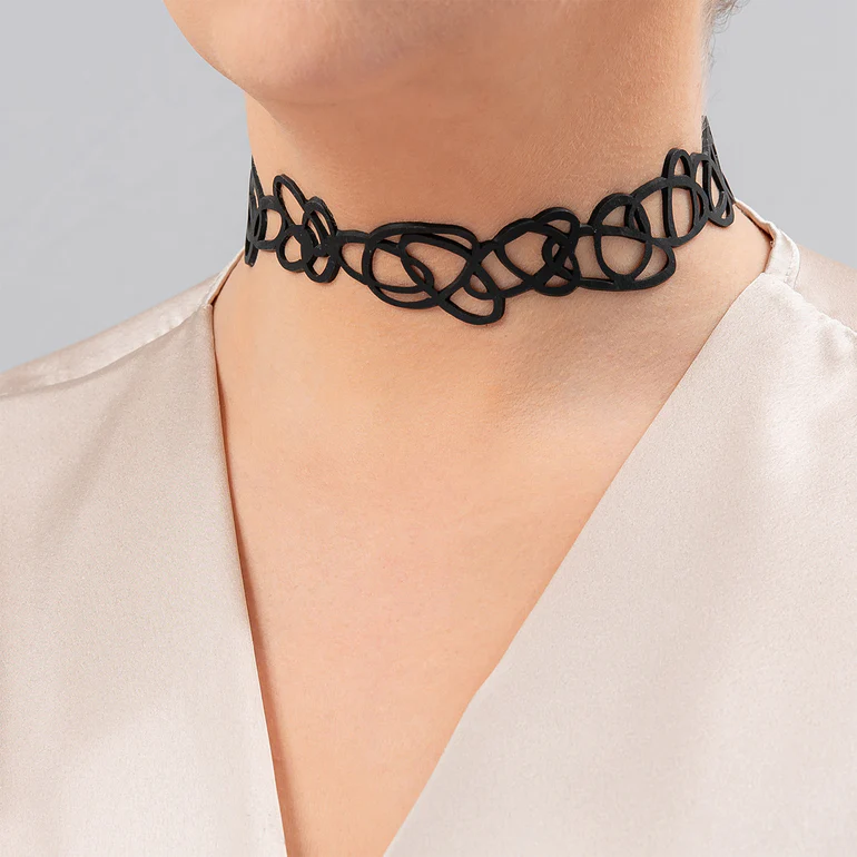 Apeiron Artistic Recycled Rubber Choker - Image 3