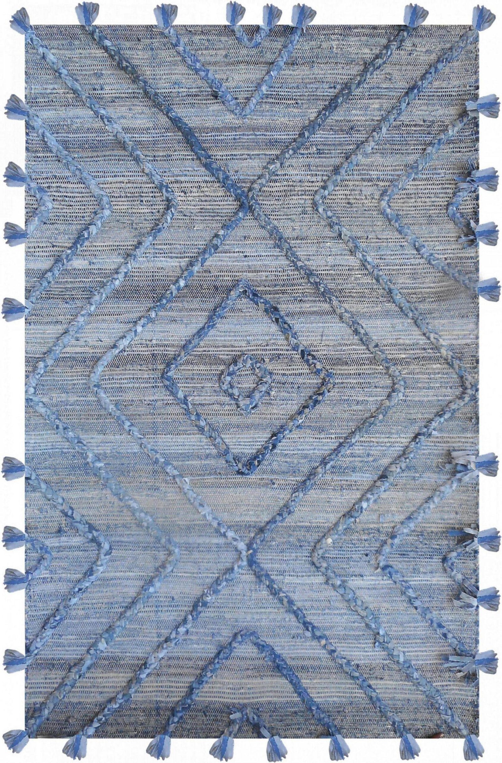 Worgan Rug Bleu/Ivoire