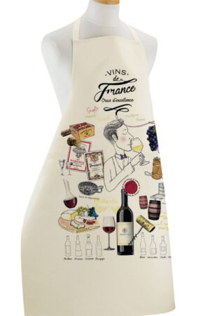 Large kitchen apron Crus d'excellence Écru 72 X 96