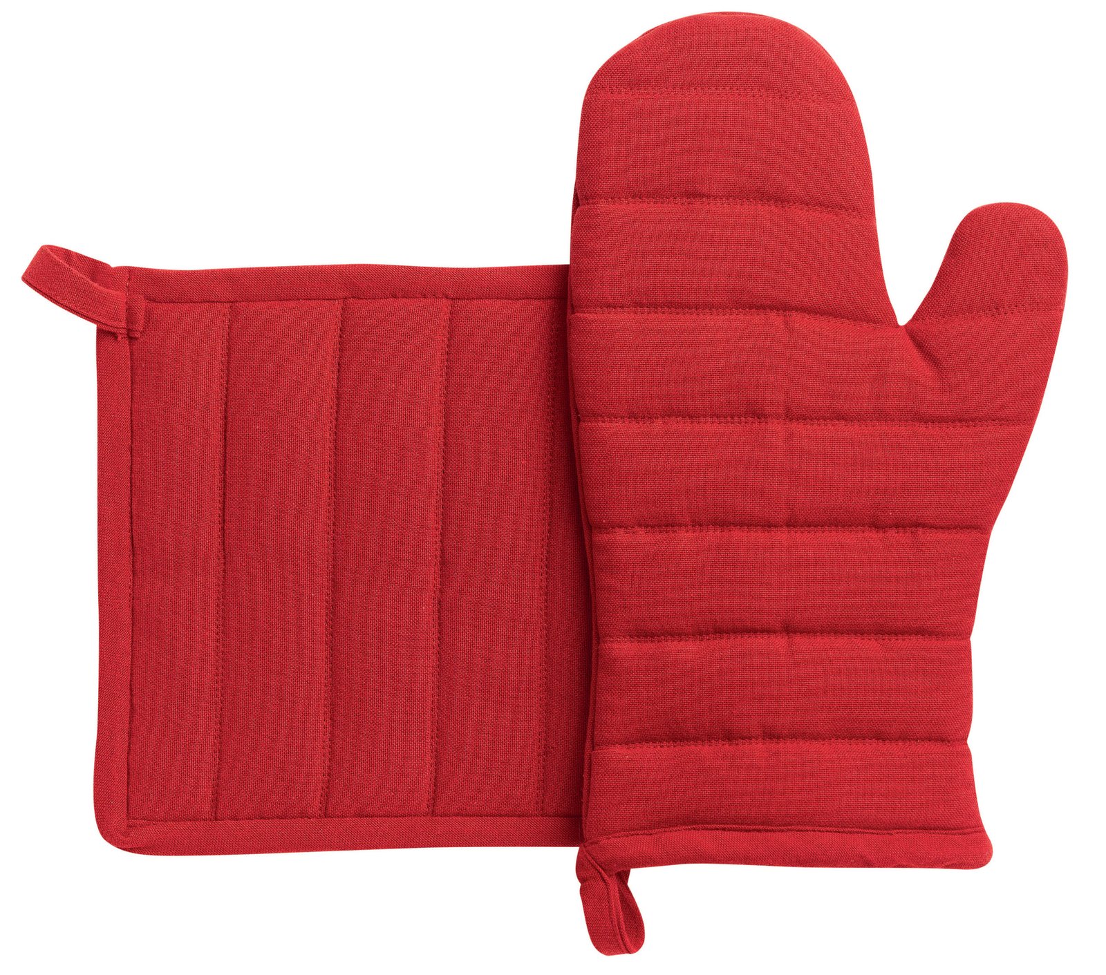 Recycled Kitchen Glove and Pot Holder Jona Rouge 15 X 30