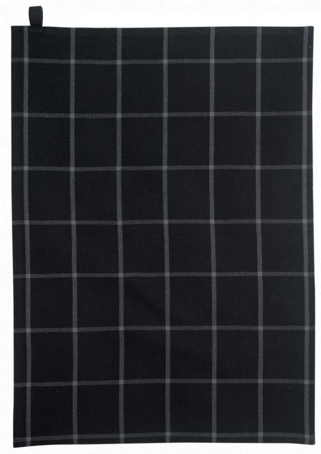 Recycled Tea Towel Doha Noir 50 X 70